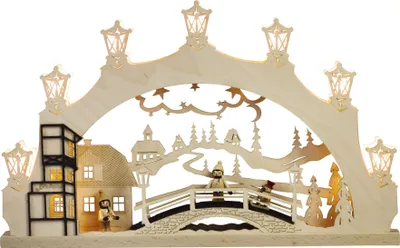 Productafbeelding van Schwibbogen Winterkind, Erzgebirge. Lengte ongeveer 52 cm. Nieuw