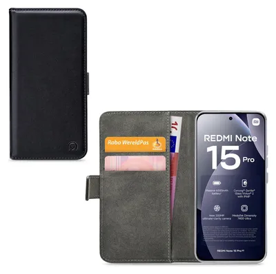 Produktbild von Mobilize Classic Gelly Wallet Handyhülle für Xiaomi Redmi Note 15 Pro Hülle Klapphülle Geldbörse - Schwarz