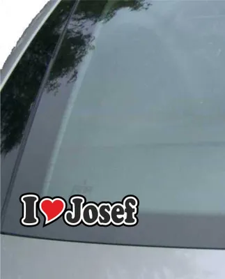 Produktbild von INDIGOS UG - Aufkleber / Autoaufkleber I Love Heart - Ich liebe mit Herz 15 cm - I LOVE Josef - Auto LKW Truck - Sticker mit Namen vom Mann Frau Kind