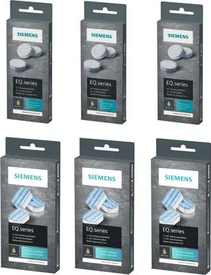 Produktbild von SIEMENS TZ80001 + TZ80002 30 Reinigungstabletten + 9 Entkalkungstabletten für EQ Series