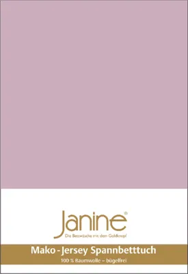 Produktbild von Janine Mako-Feinjersey, 100% Baumwolle Spannbettlaken SpB.100x200 1 teilig MAKO-FEINJERSEY 5007-21-380 altrosé