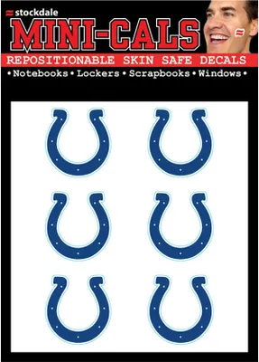 Produktbild von Wincraft 6er Gesicht Aufkleber 3cm - NFL Indianapolis Colts