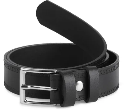 Image de Ceinture pour enfant Ladeheid en cuir K1D5 (Noir-2, 65 cm (longueur totale 84 cm))