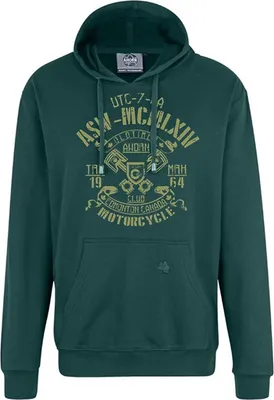 Produktbild von Übergrößen Kapuzen-Sweatshirt AHORN SPORTSWEAR Edmonton oliv Bottle Green 7XL