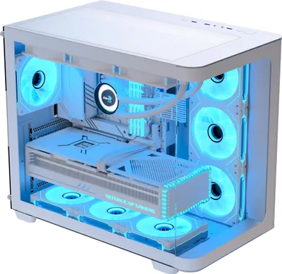 Immagine prodotto di AeroCool Geh Midi P500C-G-WT-V1 o.N. Full Tempered Glas (Wh)