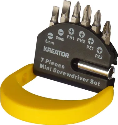 Immagine prodotto di Set di 6 punte per viti (Torx 25mm) con relativo portainserti