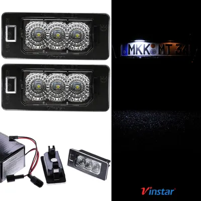 Produktbild von Vinstar CREE LED Kennzeichenbeleuchtung kompatibel mit BMW E82 E46 E90 E91 E92 E93 F31 F34 E39
