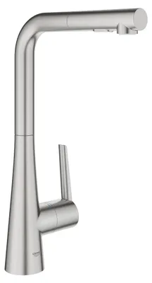 Produktbild von GROHE Zedra, Waschbecken, Hebelgriffe, 1/2", Edelstahl
