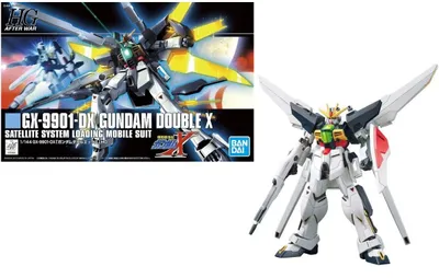 Produktbild von Bandai-Modellbausatz – Gundam – 1/144 Hgaw Gundam Double X – Modellbausatz 13 cm