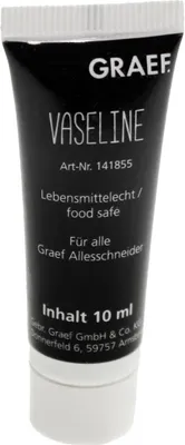 A black tube of Vaseline with white text.