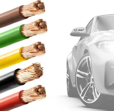 Produktbild von 0,72€/m FLRY 1,0mm2 Fahrzeugleitung 5 Farben, KFZ Leitung-1,0mm2 viele Längen
