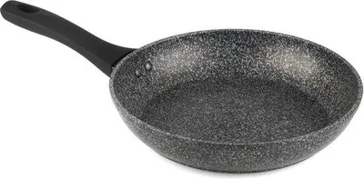 Obrázok produktu pre 24 cm hliníková panvica s nepriľnavým povrchom a mäkkou plastovou rukoväťou – vhodná na indukčné varné dosky – strieborná