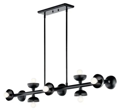 Produktbild von Elstead Palta Pendelleuchte E14 10-fach Satinschwarz Schwarz