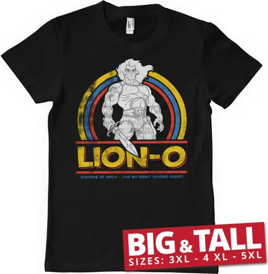 Produktbild von Lion-O - Swords Of Omen Big & Tall T-Shirt - 5XL - Black