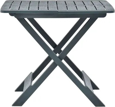 Image de vidaXL Table de jardin pliante vert 79x72x70 cm plastique