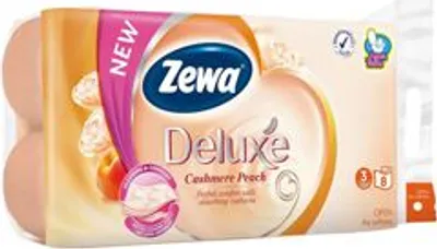 Obrázok produktu pre Toaletn papier ZEWA Deluxe Aqua Tube Peach 3V 8ks