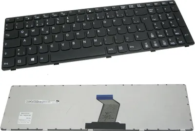 Produktbild von Trade-Shop Laptop Tastatur mit Rahmen QWERTZ für Medion Akoya E6232 P6640