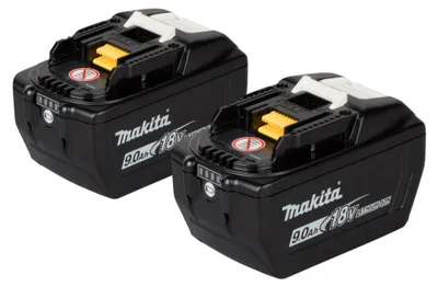 Produktbild von Makita Akku Set 2x BL 1890 Akku 18 V 9,0 Ah / 9000 mAh Li-Ion LXT ( 2x 1915H4-0 ) mit Ladestandanzeige