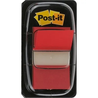 Image de Post-it® 680-1 Index type standard 680 - 25,4 x 43,2 mm, rouge