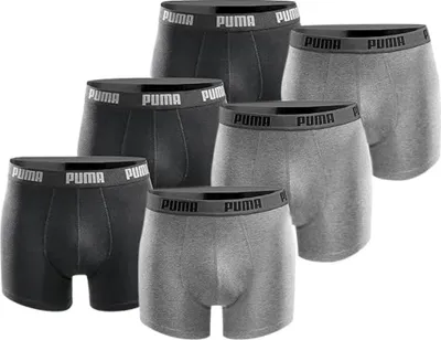 Produktbild von Puma Herren Boxershorts 6er-Pack - 100003753, Farbe:Grey Combo, Textil:M