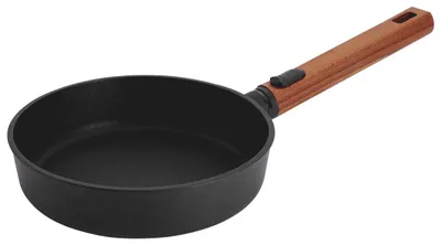 Image de Woll "ECO Logic QXR" poêle à frire plate, Ø 20 cm, avec manche en bois amovible (-FREE) - convient pour l'induction