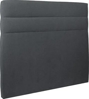 Productafbeelding van Hoofdeinde, model Linien – antracietgrijze fluweelstof, 160 cm