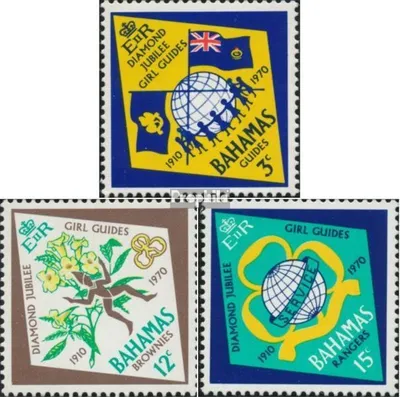 Produktbild von Briefmarken Bahamas 1970 Mi 303-305 (kompl.Ausg.) postfrisch Pfadfinderinnen