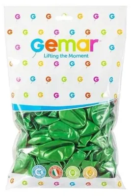 Produktbild von Metallic-Ballons, grün, 25 cm, 100 Stück – Godan