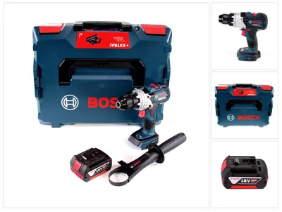 Produktbild von Bosch GSR 18V-110 C Akku Bohrschrauber 18V 110Nm Brushless + 1x Akku 5,0Ah + L-Boxx -  ohne Ladegerät