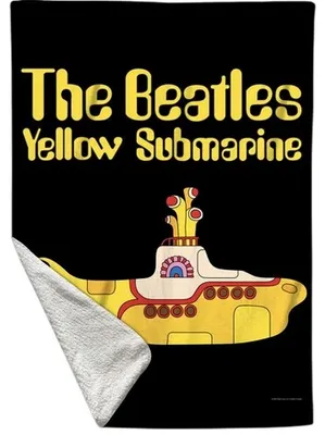 Produktbild von The Beatles - "Yellow Submarine" Zweiseitig Decke, Langfaseriges Vlies RO15637 (Doppelbett) (Bunt)