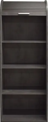 Produktbild von Jalousieschrank "Jalousieschrank" in graphit / graphit mit 2 Einlegeböden. Abmessungen (BxHxT) 69x192x44 cm