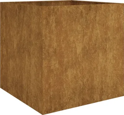 Image de vidaXL Bac à plantes 80x80x80 cm acier corten