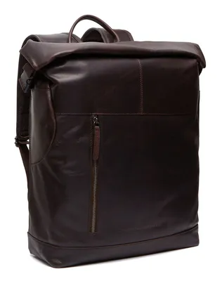 Immagine prodotto di The Chesterfield Brand Pelle zaino per il tempo libero zaino con scomparto per laptop Liverpool Backpack Brown marrone scuro