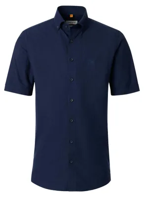 Produktbild von Redmond - Comfort Fit - Herren Freizeithemd Kurzarm (261010999), Größe:S, Farbe:blau navy (190)