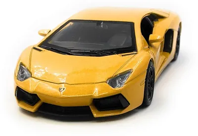 Produktbild von Lizenzierter Modellauto Aventador Sportwagen Gelb Maßstab 1:34-39