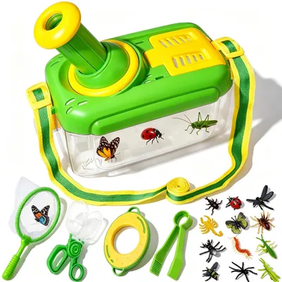 Productafbeelding van Verkenningsset voor Kinderen - Buiten Spellen met Insectenbox en Vergrootglas