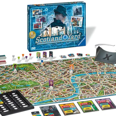 Produktbild von Gesellschaftsspiel 27515 Scotland Yard Familienspiel Brettspiel für Kinder und Erwachsene Spiel des Jahres für 2-6 Spieler ab 8 Jahre Neues Design
