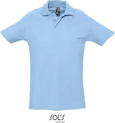Image de SOLs 11362 | Polo homme Spring II - Couleur : Sky Blue - Taille : M