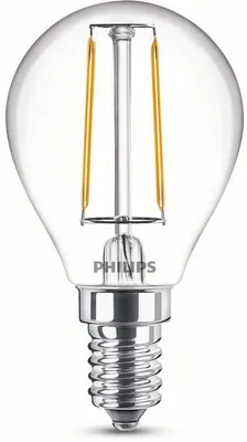 Immagine prodotto di Philips E14 LED filamento a goccia 2W 250Lm bianco caldo come una lampadina da 25W 8718699777555