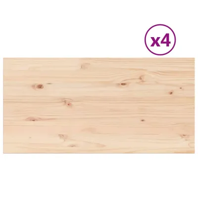 Produktbild von vidaXL Tischplatten 4 Stk. 100x50x2,5 cm Rechteckig Massivholz Kiefer
