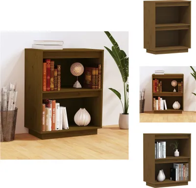 Zdjęcie produktu dla vidaXL Kredens miodowy brąz 60x34x75 cm lite drewno sosnowe - Kredensy