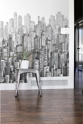 Produktbild von Coloray Fototapete 290x290 cm Latextapete Magicstick - Stadt HDrawing.