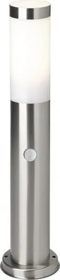 Obrázek produktu pro Venkovní sloupkové osvětlení Lalumi Dody IP44 E27 10 W nerezová ocel se senzorem pohybu