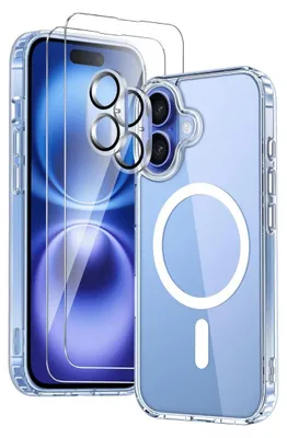 Produktbild von MagSafe Hülle für iPhone 17 2X Schutzglas 2X Kameraschutz Panzerfolie Case 9H