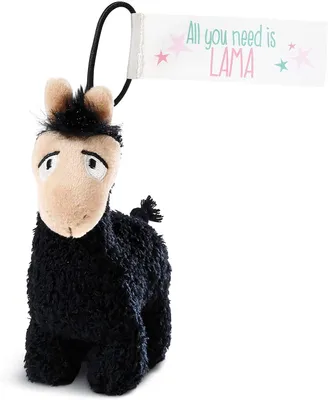 Produktbild von NICI - Plüschanhänger - Lama Lorenzo (schwarz, 12cm) Kuscheltier Stofftier Plüschfigur Anhänger