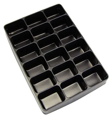 Produktbild von Einleger / Einteiler schwarz 18-fach