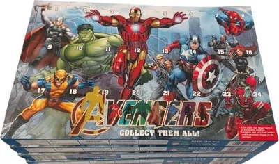 Obrázek produktu pro Adventní kalendář - Avengers - 24 okének. Samé figurky.