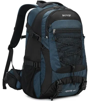 Obrázok produktu pre Turistický batoh 40 l, vodotesný, ľahký, pre cestovanie, modrý, pre kempovanie