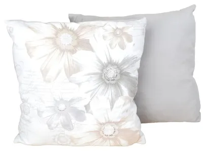 Produktbild von Kissen von GÖZZE Taupe, Altrosa oder Multicolor 40x40 cm Blumenmuster