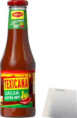 Produktbild von Maggi Texicana Salsa extra HOT Tomaten Chili sauce (500ml) + usy Block